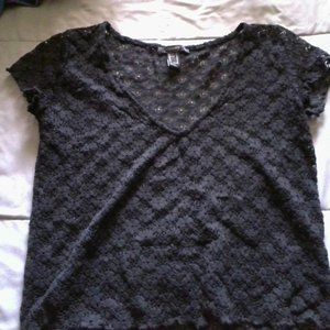 black see trough crop top